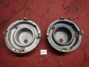 57 CHEVY HEADLIGHT BUCKETS HEAD LIGHT BULB CUPS HOUSINGS 1957 BELAIR NOMAD - Picture 1 of 8