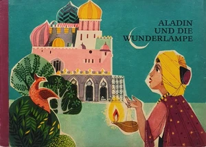 Aladin und die Wunderlampe Kasten Pop-up Bilderbuch F. Sklar & J. Beza 1959 - Bild 1 von 5