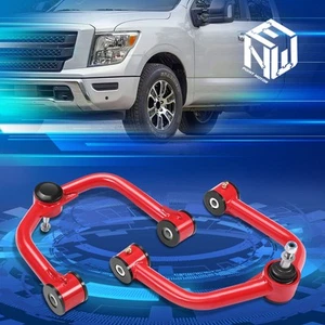 2X 2"-4" Lift Front Upper Control Arms for 2004-2024 QX56 QX80 Armada Titan Red - Bild 1 von 6