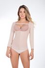 Post Surgery Girdle Body Shaper W Sleeves Fajas Colombianas Up Lady 6157