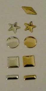 Swarovski Metall-Nieten HOT FIX Rund 4mm goldpoliert ca.50 St. - Bild 1 von 1