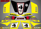 suzuki lta 50 quads autocollants graphiques autocollants nom & numéro stratifié vinyle lta50