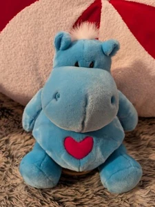 Nici Bud Belly Hippo Grande 13" Azul + ROSA 🩷 Juguete Suave Etiqueta De Colección RARO - Imagen 1 de 14