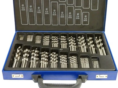 Metallbohrer-Set 170-tlg. 1-10 mm HSS-R EG Spiralbohrer DIN 338 - PeTools