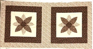 Pillow Fabric Panel Brown Make it yourself Cotton Craft #9 Brown - Picture 1 of 2