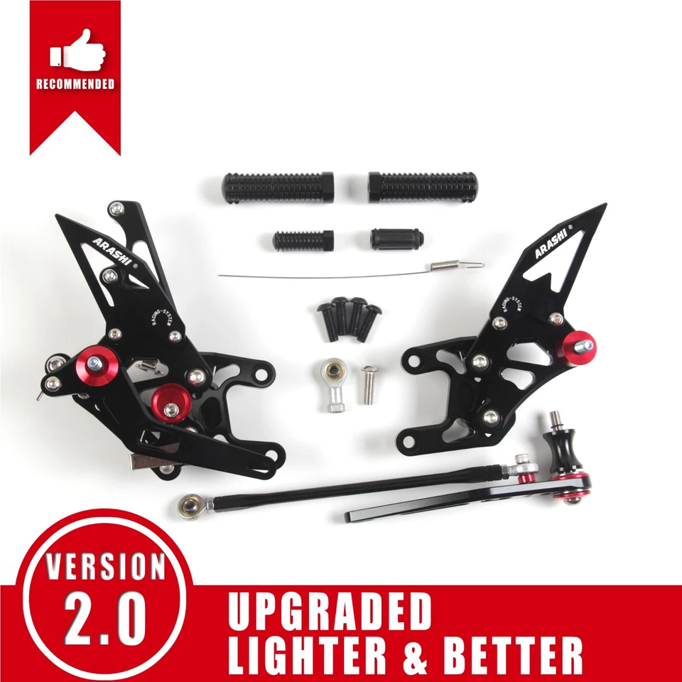 Reposapiés de carreras CBR 1000 RR invertido/cambio GP para Honda CBR1000RR 2008-2011 Foto 1 de 4