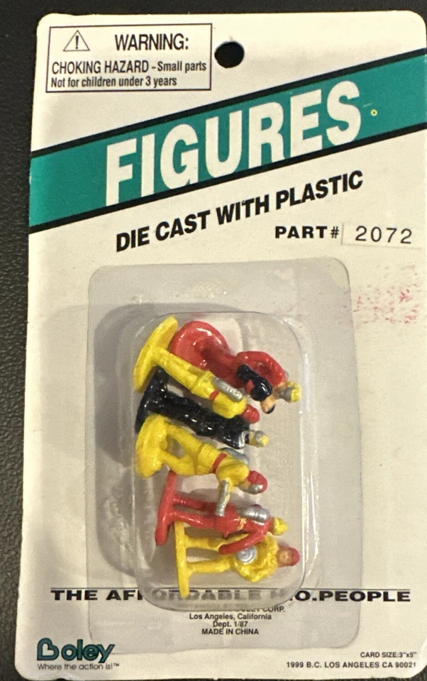 Boley HO Scale #2072 Firefighters  HOn3, HOn30, HOn2 NOS NY - Image 1 of 2