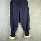 Yeokou Sweats Womens Extra Small Warm Sherpa Lined Athletic Blue Fleece Pants