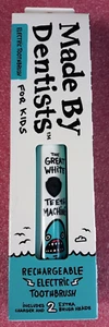 NEW Made by Dentists Electric Kids Shark Toothbrush 3Heads Rechargeable - Picture 1 of 8