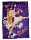 Plakat Poster Karneval 1952 Ganz Dsseldorf schlgt Rad Entwurf Alfred Mainzer