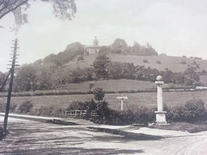 West Wycombe Church & Hill Buckinghamshire Postcard Valentines Series Real Photo - Picture 1 of 3
