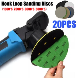 20Pcs 6 inch Hook Loop Sanding Discs 1500 2000 3000 5000 Grit Wet Dry Sandpaper - Picture 1 of 8