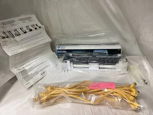 Tech Commercial Electric Cat5e mini 12port Patch Pannel w/ 12 12" yellow cat5e - Picture 1 of 9