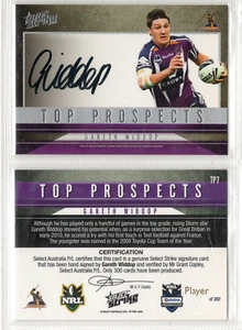 🔥RARE 2011 Strike Top Prospects Gareth Widdop TP7 (Player Issue ONLY 16 made)🔥 - Imagen 1 de 3