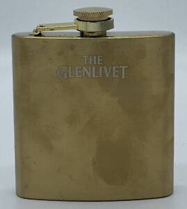 The Glenlivet Gold Tone Stainless Steel Flask 6 oz