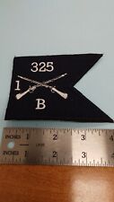 US Army B Co. 1st Bn 325 th Infantry Regt  4" Guidon flag patch 