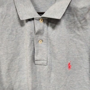 Polo Ralph Lauren Polo Para Hombres XL Azul Sólido Calce Clásico Manga Corta - Imagen 1 de 10