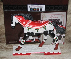 SENDERO DE PONIS PINTADOS Acogedores Dedos ~ 1E/0194 ~ Navidad 2024 ~ Caballo Negro, Botas Rojas ~ - Imagen 1 de 9
