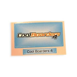 Sony PlayStation 1 Ps1 Cool Boarders 4 Vintage Memory Card Sticker