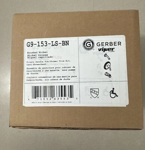 GERBER G9 -153-LS-BN Tub/Shower Trim Kit,less Shower head BrushedNickel - Picture 1 of 6