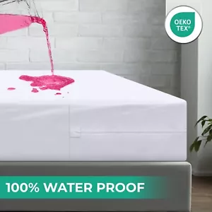 Utopia Bedding materasso con cerniera rivestimento impermeabile protezione insetti letto - Foto 1 di 32
