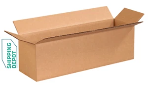 Pick Qty 25-100 24x8x6 Cardboard Boxes Mailing Packing Shipping Box Corrugated - Picture 1 of 4