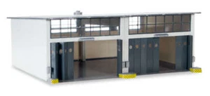 HE745857 HERPA MILITARY 2 STALL REPAIR FACILITY 1/87 HO SCALE - Picture 1 of 1