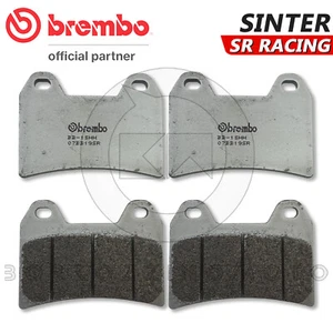 4 PASTIGLIE FRENO ANTERIORI BREMBO SINTER RACING CAGIVA RAPTOR 650 2007 - Foto 1 di 3