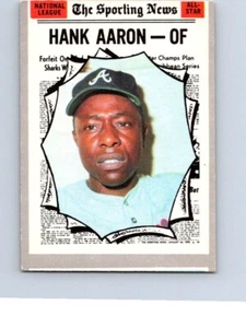 BASEBALL CARD TOPPS 1970 ATLANTA BRAVES HANK AARON SPORTING NEWS ALLSTAR #0228 - Picture 1 of 2