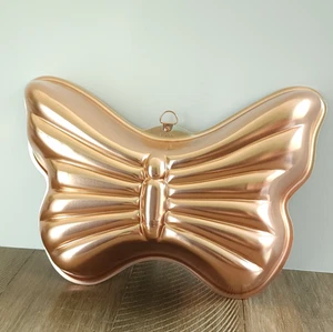 Copper Tone Butterfly Jello Cake Mold or Wall Hanging Decoration - Picture 1 of 8
