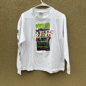 Portland Oregon Vintage T-Shirt Tee Jays 90s 1991 Long Sleeve Promo Natural Gas - Bild 1 von 8