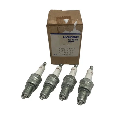 4x original Hyundai Zündkerze Spark Plug Assy 18822 11091 / 1882211091 - Bild 1 von 4