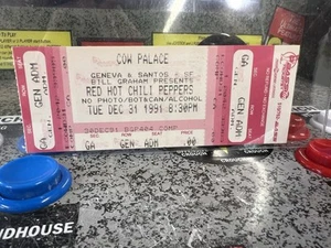 1991 Nirvana Pearl Jam Red Hot Chili Peppers Cobain - NYE 31.12.91 Full Ticket - Bild 1 von 10