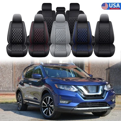 Роскошный полный комплект чехлов на 5 сидений из искусственной кожи для Nissan Rogue Sport Selet - Изображение 1 из 4