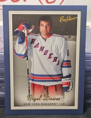06-07 UD Bee Hive Nigel Dawes Rookie Blue Border Variant 🚨🚨🚨 New York Rangers - Image 1 of 2