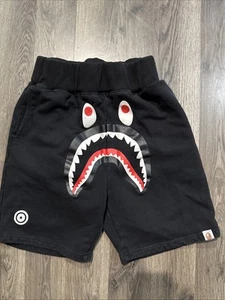 BAPE Shark Sweat Shorts Black A Bathing Ape Youth Extra Large - Bild 1 von 14