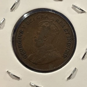 1921 Canada Small Cent, Very Good Circulated Condition, Free Shipping Penny - Picture 1 of 2