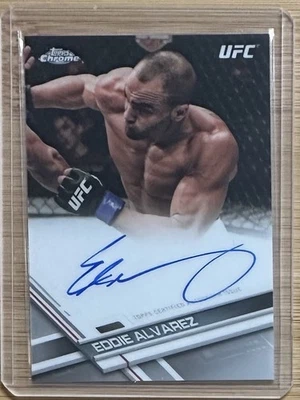 Eddie Alvarez 2017 Topps Chrome UFC Fighter Autograph Card #FA-EA - Image 1 of 2