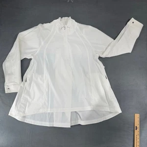 Chaqueta Athleta Advantage para mujer grande blanca popelina top ventilada - Imagen 1 de 9