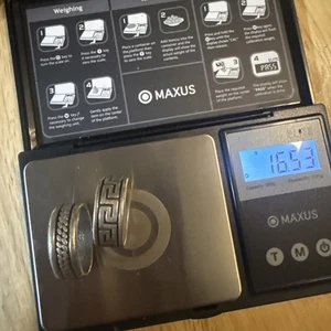 (2) Silver Men’s Rings Mexico 16.5 Grams - Picture 1 of 5