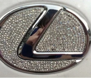 Logo adhesivo cristal diamante moldura volante coche Lexus - Imagen 1 de 5