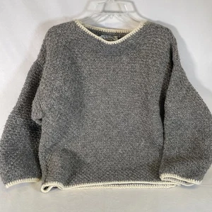 Indigenous Designs Chunky Oversized Cable Knit 100%Wool Women’s Sweater -M - Picture 1 of 7