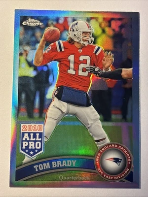 2011 Topps Chrome Holofractor #20 SSP Tom Brady Patriots GOAT! - Image 1 of 2