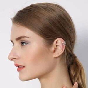 Bellissimo Orecchino Orecchino Rana Solido Argento Sterling 925 Senza Piercing AE94 - Foto 1 di 7