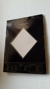 LANVIN TIGHTS STRUMPFHOSE COLLANTS FINS FANTAISIE BLANC COQUILLE (CRÈME CLAIR) - Picture 1 of 20