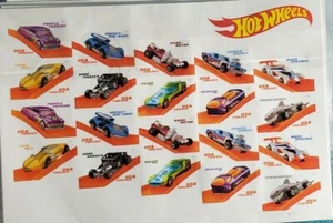 6, 2018 HOT WHEELS 50TH ANNIVERSARY FOREVER STAMPS BY USPS - SHEET OF 20. T2632 - Picture 1 of 7