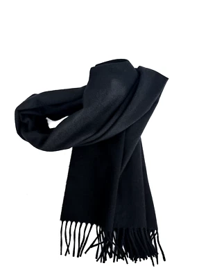 Bufanda negra con jacquet Loro Piana Foto 1 de 4