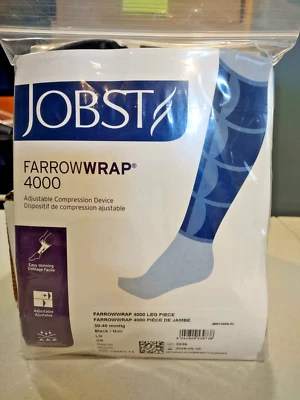 JOBST FarrowWrap 4000 Compression Wraps 30-40 mmHg Legpiece Black Large - NEW - Image 1 of 3
