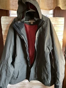 Duluth Trading Co Mens Whaleback Parka-Green Gray Parka w/Hood Size 3XL Big/Tall - Bild 1 von 10