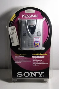 Vintage Sony TCM-400DV Handheld Cassette Voice Recorder Vor Factory Sealed - Picture 1 of 14
